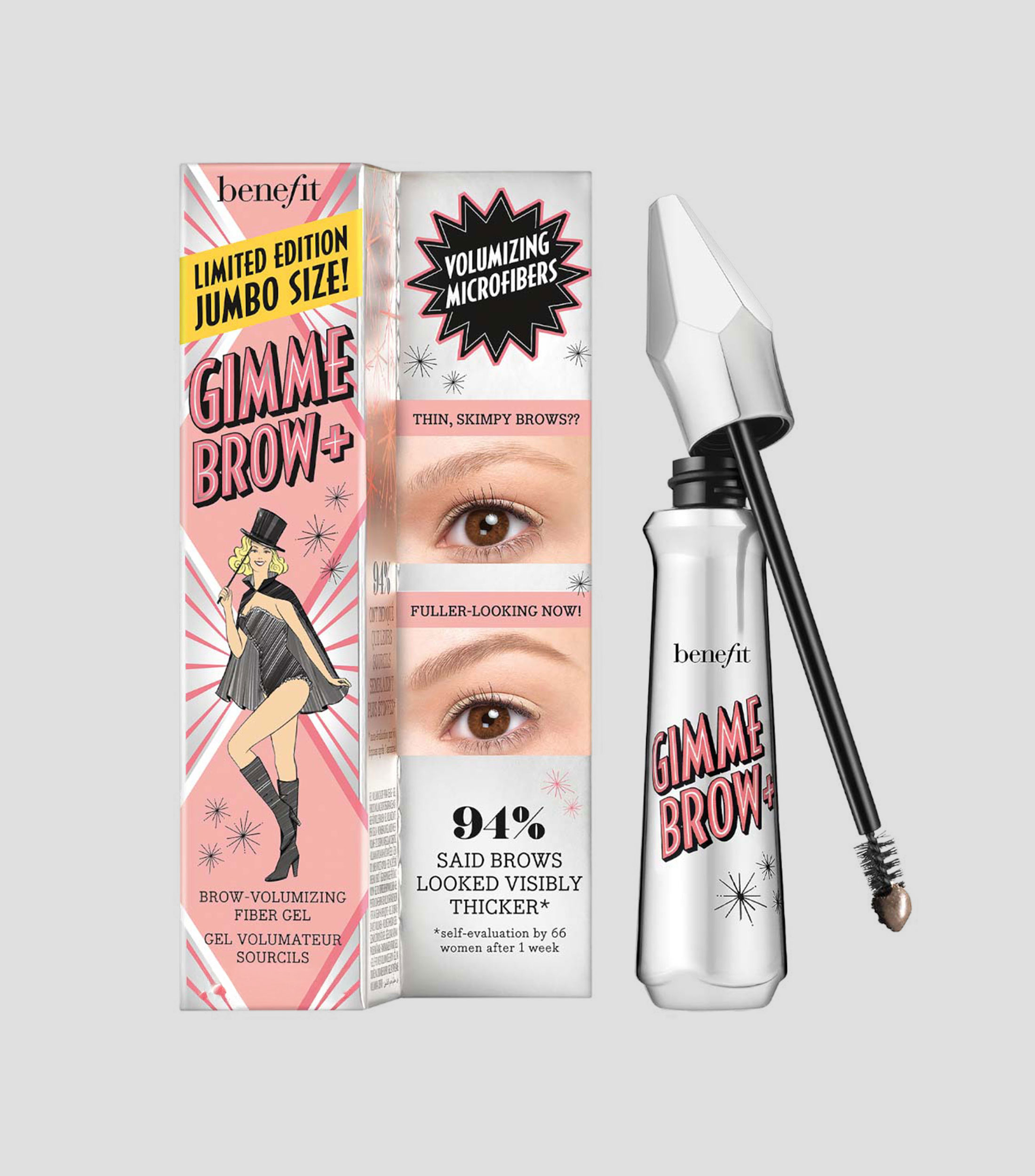 Gel Voluminizador para Cejas Gimme Brow+ Jumbo Warm Deep Brown, 6 gr